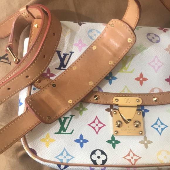 💎✨ COLLECTABLE ✨💎 MULTICOLOR CROSSBODY LOUIS VUITTON SOLOGE - Picture 15 of 15